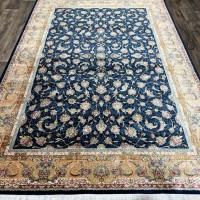 Иранский ковер Qum 448 Синий